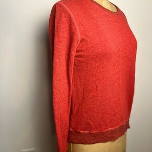 Sundry women’s red sweatshirt pullover with side zip size zero (XS)